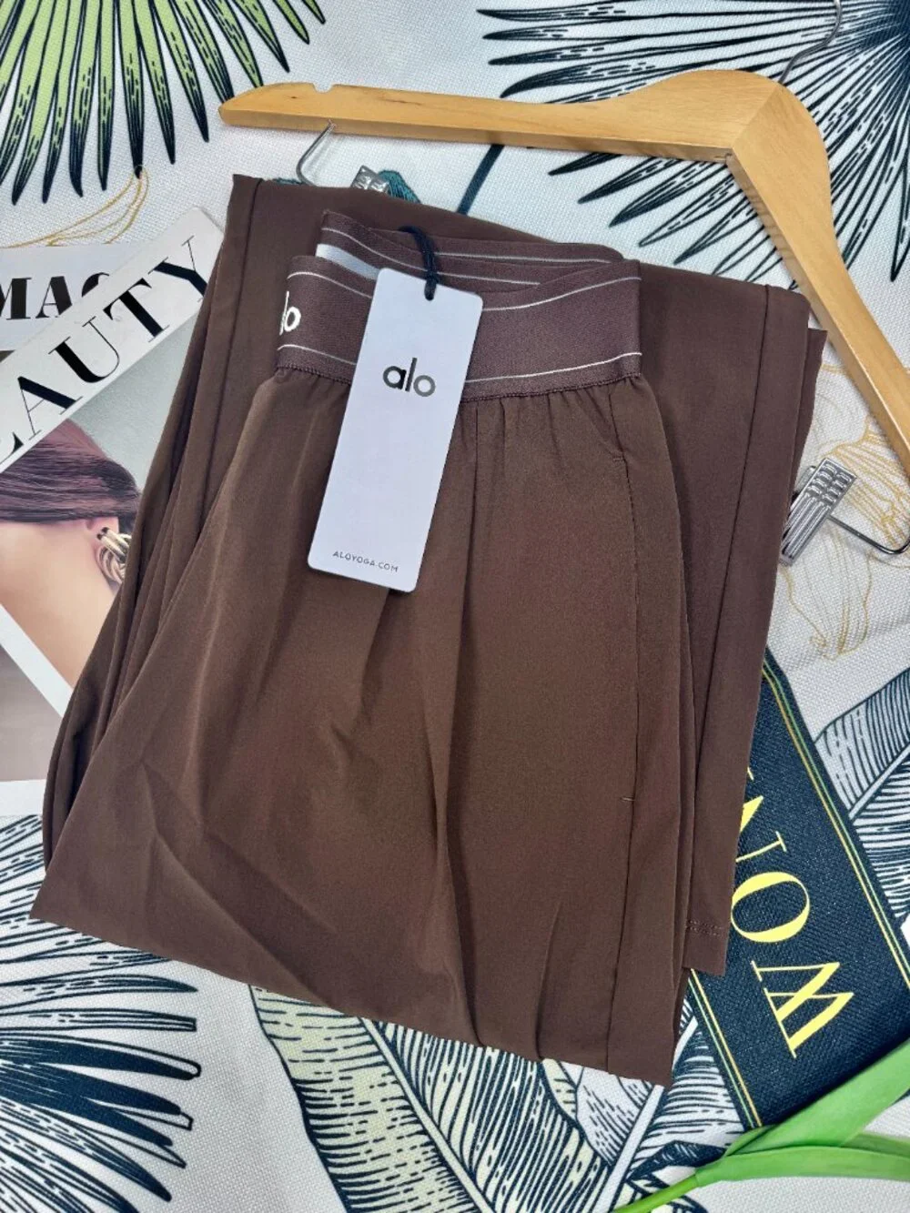 ALO Yoga Suit Up Trouser🤎💓Espresso Coffee Brown ( Regular ) Casual Office /NWT - Picture 6 of 7